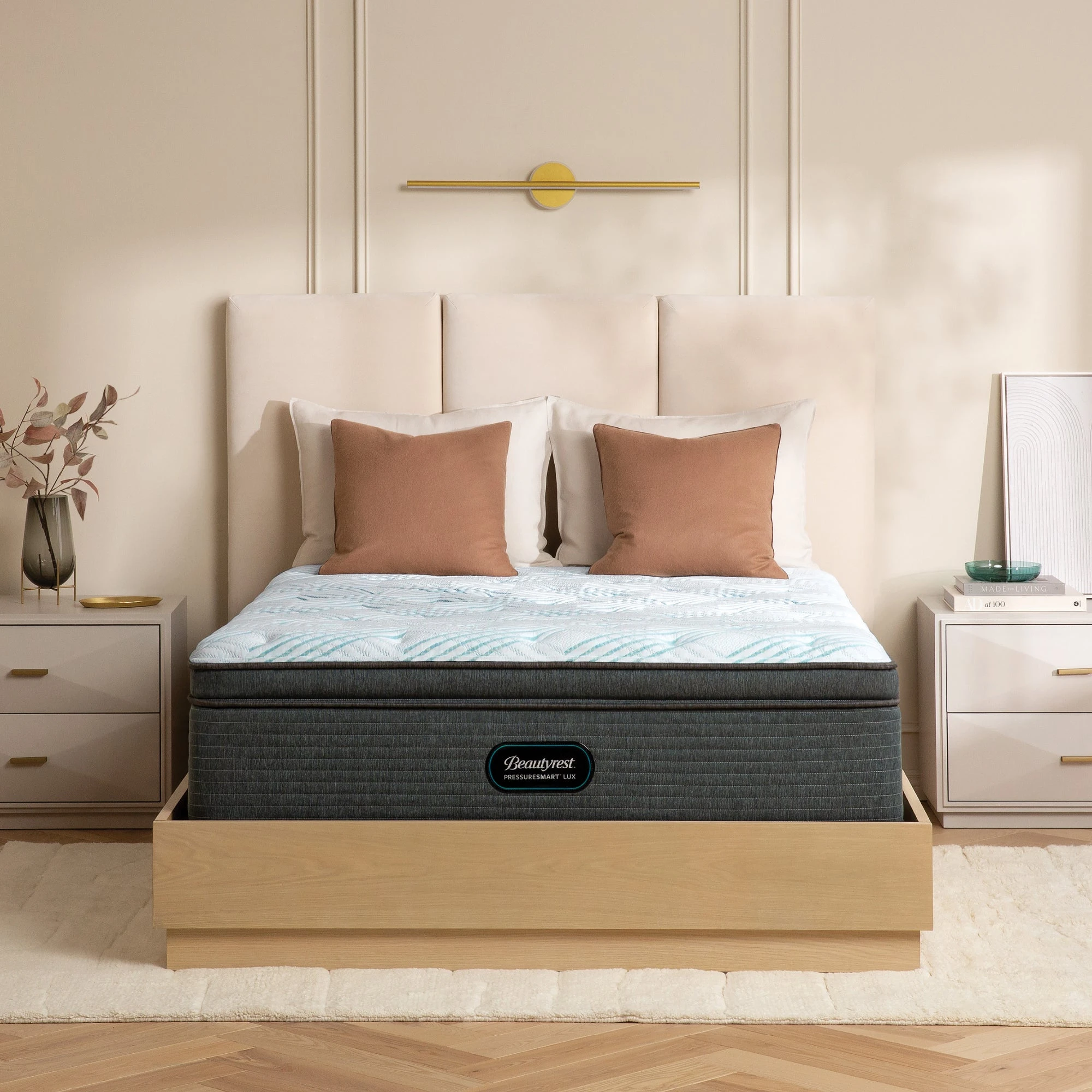 4519a03bd22b28aa722e0f7e3d048a7e Beautyrest Pressuresmart - Lux Plush Pillow Top / Queen - Image 1