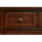 Bonanza Full, Queen, & King Mansion Storage Bed - Cherry Finish - BB28-668-066B-502-666 - Image 3