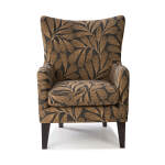 Novae - Transitionally Styled Wing Chair - Dark Walnut - 2080DW - Image 6