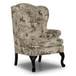 Sylvia - Wing Back Chair - Antique Black - FS0710ABX2