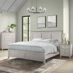 San Mateo Queen Standard Bed | White