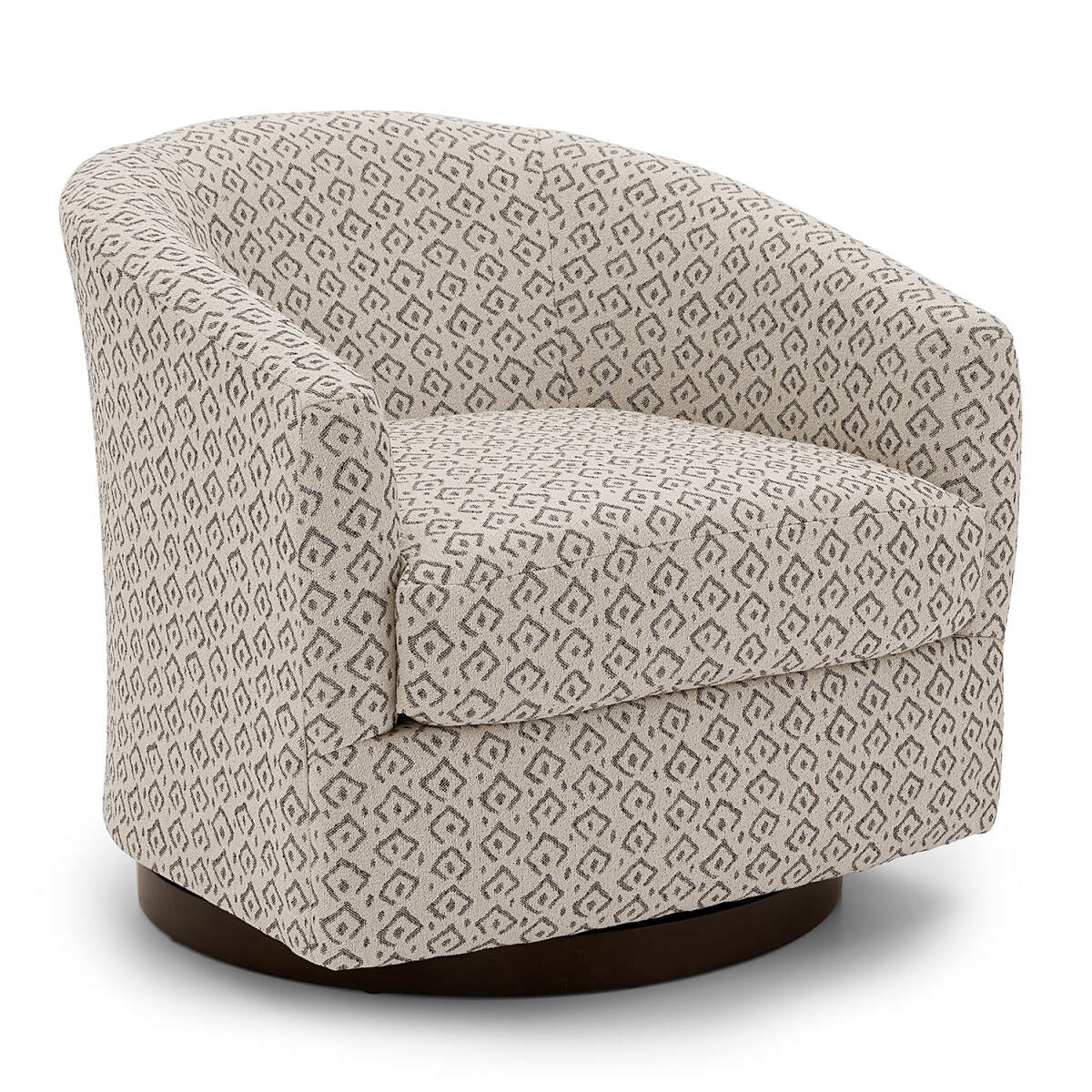 4a3ab900d774f0cfe908de76436ce5e8 Ennely - Swivel Barrel Chair - Espresso - 2128E - Image 1