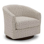 Ennely - Swivel Barrel Chair - Espresso - 2128E