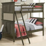 San Mateo Youth Twin over Twin Bunk Bed | Gray