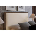 Lodge & Loft Wood Trim Upholstered Storage Bed - Ivory Cream Fabric - 840-551I-050B-502-555; 840-661I-066B-502-666 - Image 4