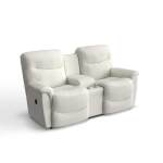 James Reclining Loveseat W/ Console