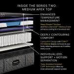 Beautyrest Black® Series Two 14.5" Hybrid Medium Apex Top Mattress -Cal King Split - Image 3