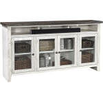 Eastport 74" Highboy Console W/ 4 Doors WME1255-DWT - Image 4