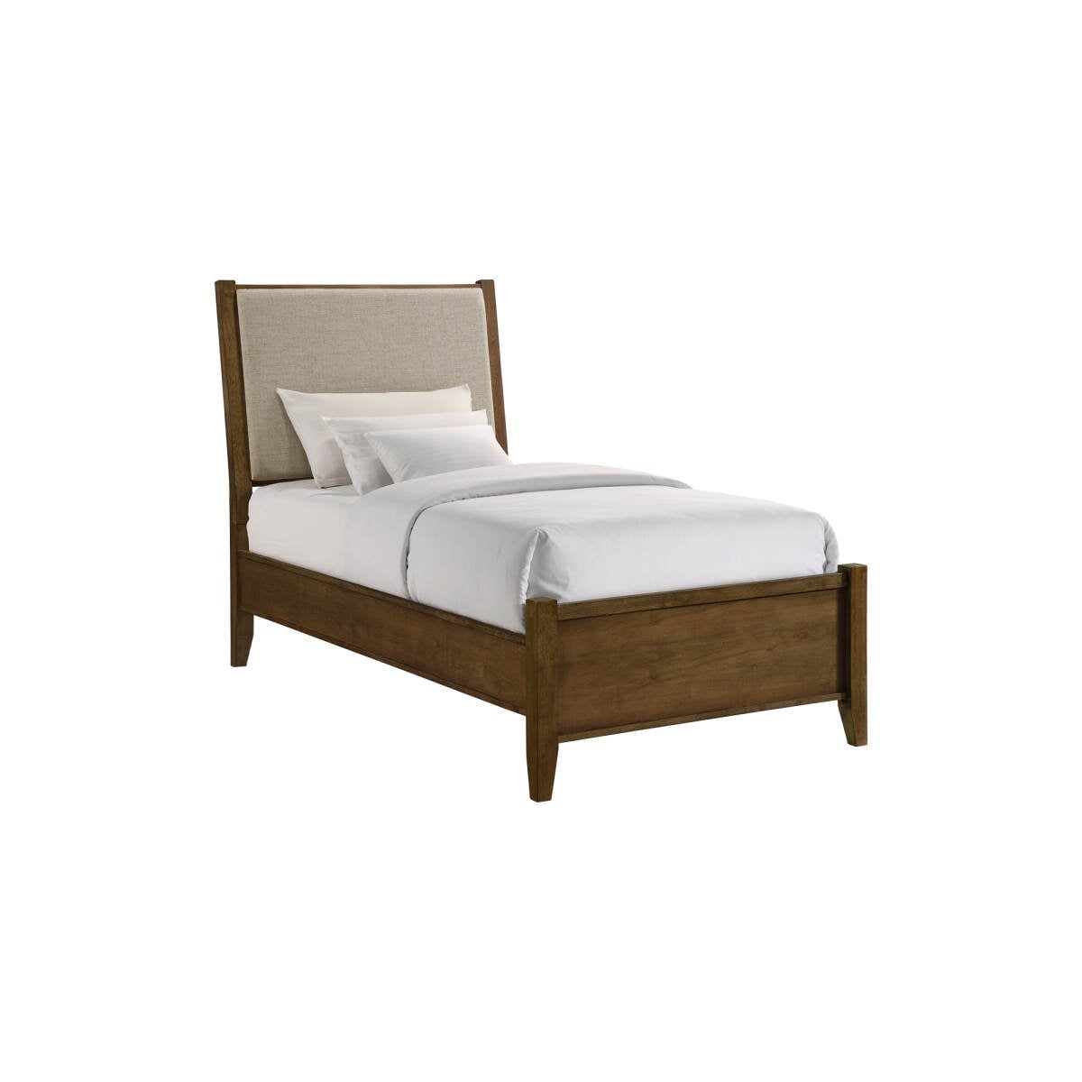 4f16b7199a6e10fbcff69a9017378ac0 Andover Twin Uph. Bed | Walnut - Image 1