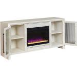 Tatum 66" Fireplace Console MUU1942-BLK - Image 8