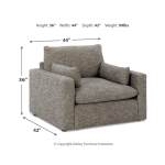 Dramatic Sofa, Loveseat, Oversized Chair and Ottoman - Image 21