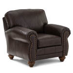 Noble - Leather Club Chair - Dark Walnut - FSC64DWLU