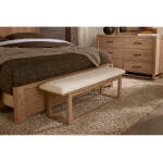 Lodge & Loft Uph Bench - Ivory Cream - 842-080I