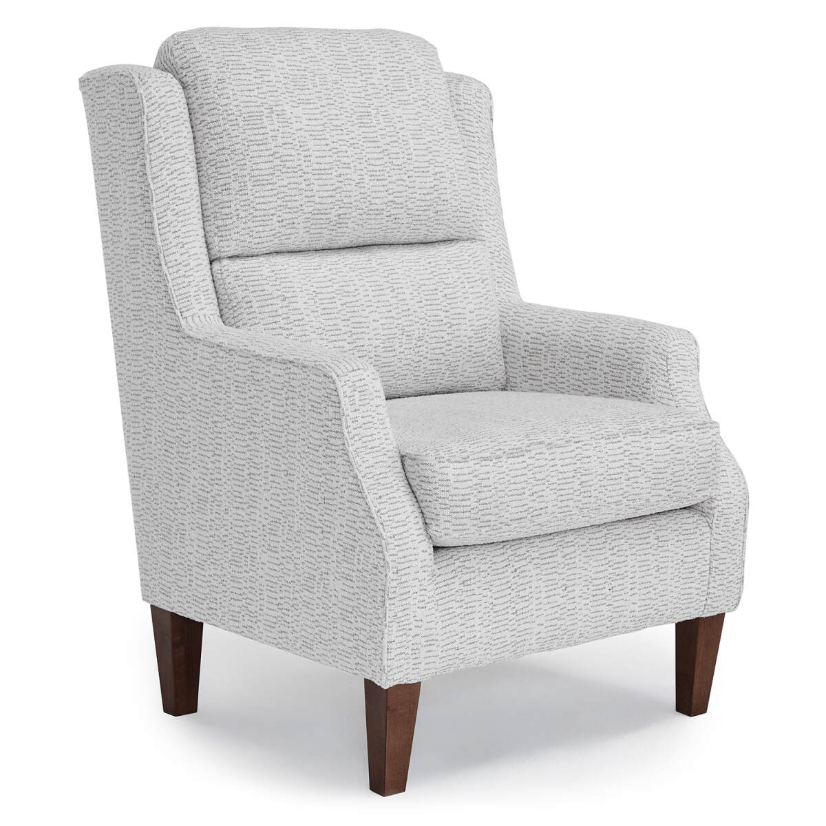 571a5109ae194a5250d52a5a4cba7c48 Sulton - Refined Wingback Chair, Tailored For Comfort - Dark Walnut - 4050DW - Image 1