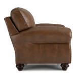Noble - Leather Club Chair - Dark Walnut - C64DWLU - Image 4