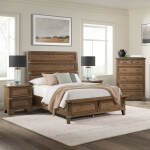 Forge Queen Bed | Weathered Chestnut - Image 3
