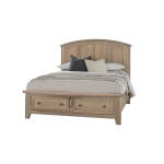 Woodbridge Arch Bed With Storage Footboard - 821-557-050B-502-555; 821-667-066B-502-666