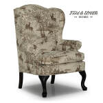 Sylvia - Wing Back Chair - Antique Black - 0710AB - Image 5
