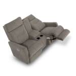 Lennon Power Wall Reclining Loveseat W/ Headrest & Console - Image 11