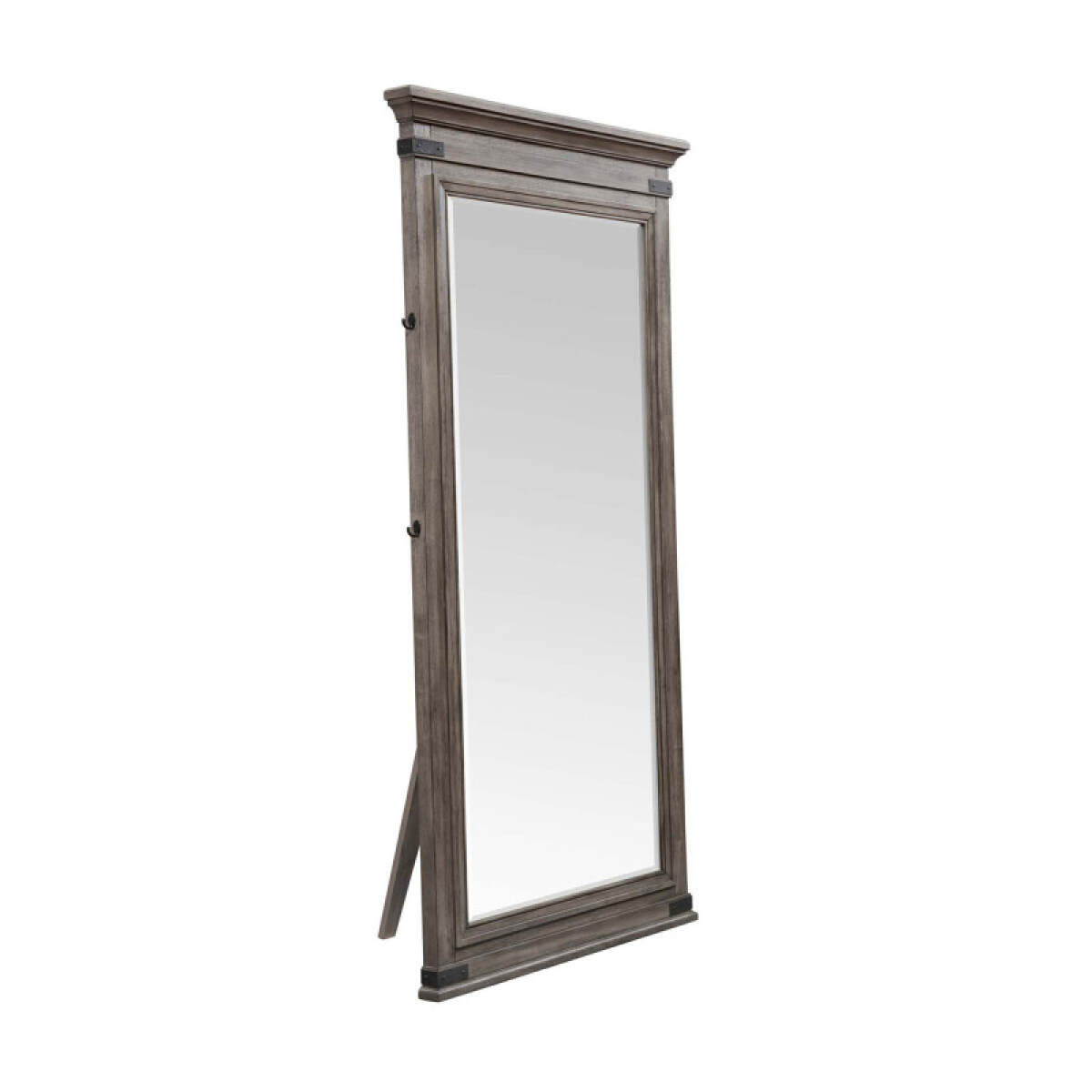 58ddadba09dac9c9d6f9a2267a02c686 Forge Tall Mirror | Brushed Steel - Image 1