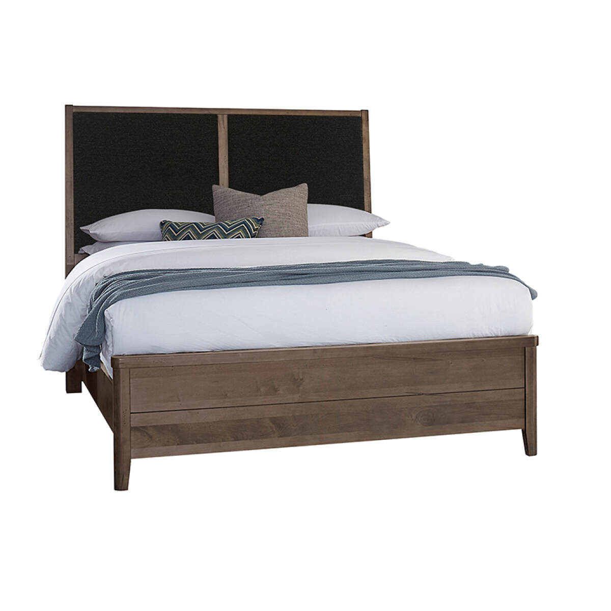 5cc724fe2cc2604e87c81b2ba3f28005 Woodbridge Upholstered Bed-black - 820-551-155-053-922; 820-661-166-063-922-MS1; 820-661-166-063-944-MS1 - Image 1