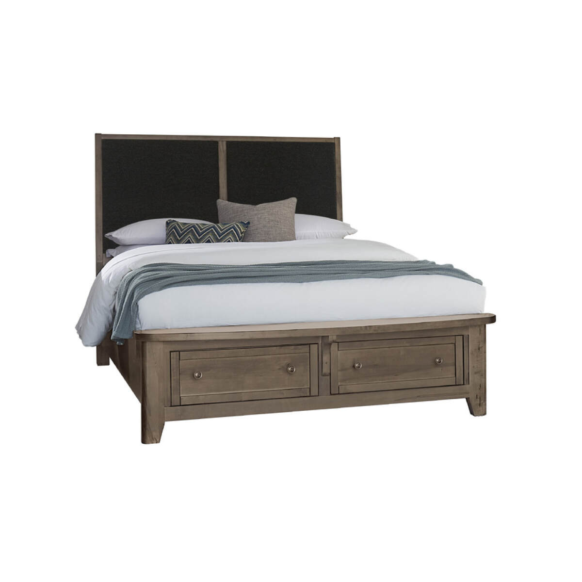 5daa2476e0d37d928a5a1d59e7ed2a6f Woodbridge Upholstered Bed With Storage -black - 820-551-053-050B-502-555; 820-661-063-066B-502-666 - Image 1