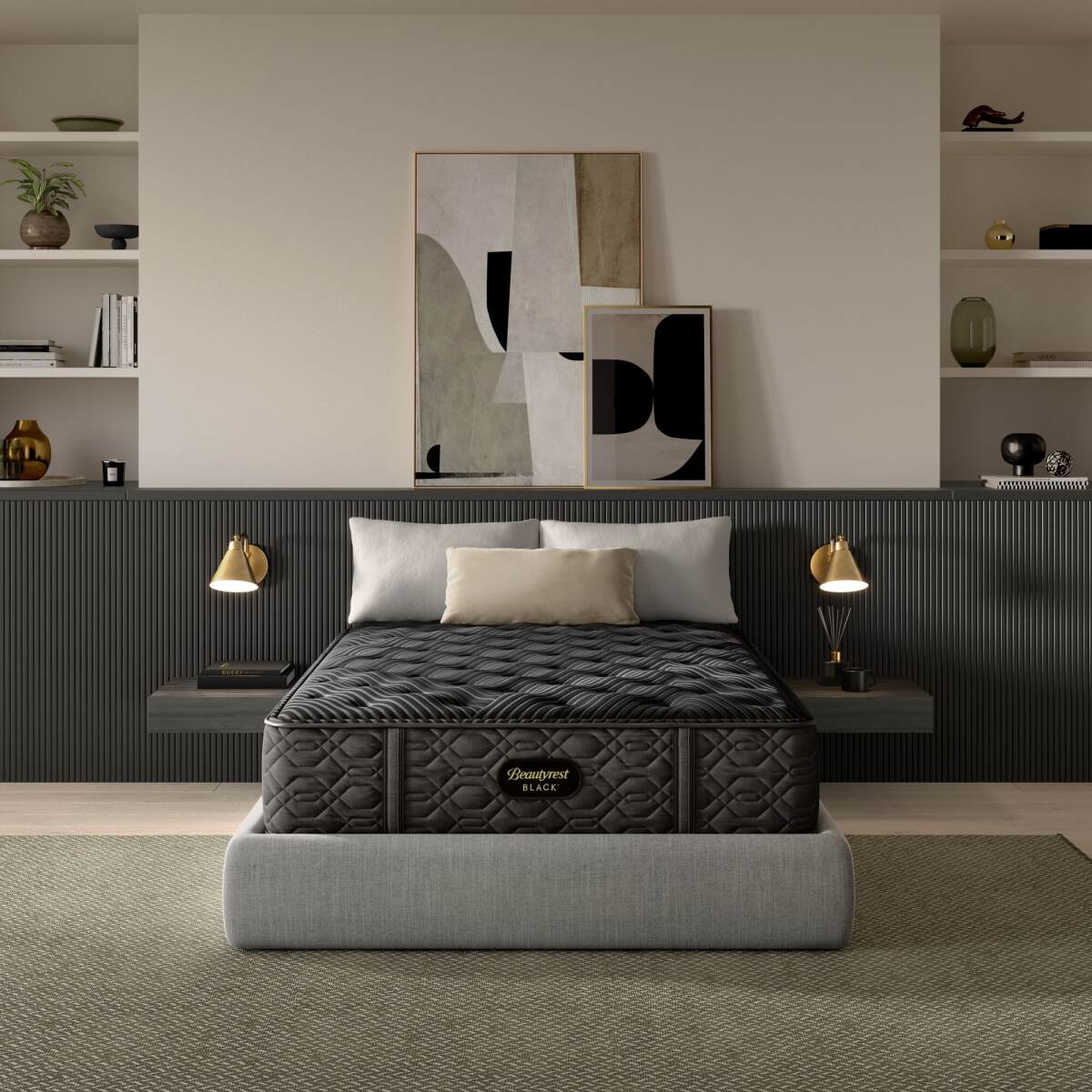 5e19a80ce3a18a0d76ad67e60a7a125a Carton Beautyrest Black Series One 14" Plush Mattress -King - Image 1