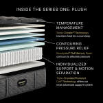 Carton Beautyrest Black Series One 14" Plush Mattress -Cal King Split - Image 3