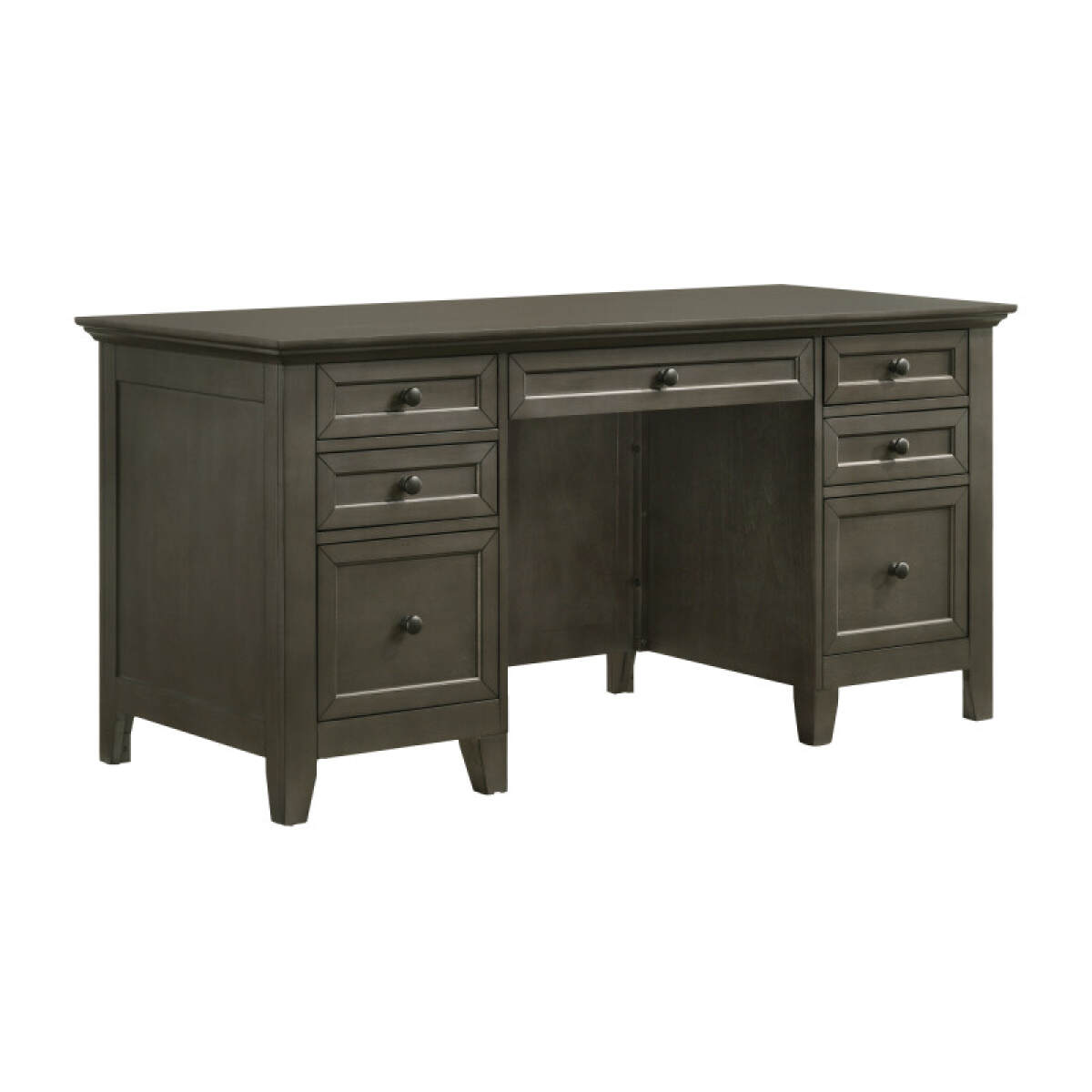 5e8e60d96c3a060dbc73afd91792dca0 San Mateo 62" Executive Desk | Gray - Image 1