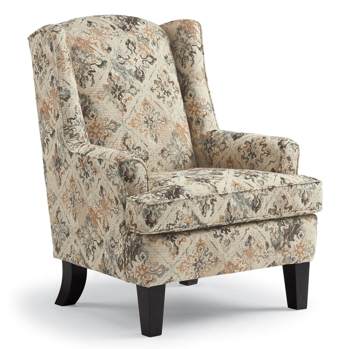 5f56dd04964b3cac6380206a1e966b97 Andrea - Wing Back Chair - Espresso - 0170E - Image 1