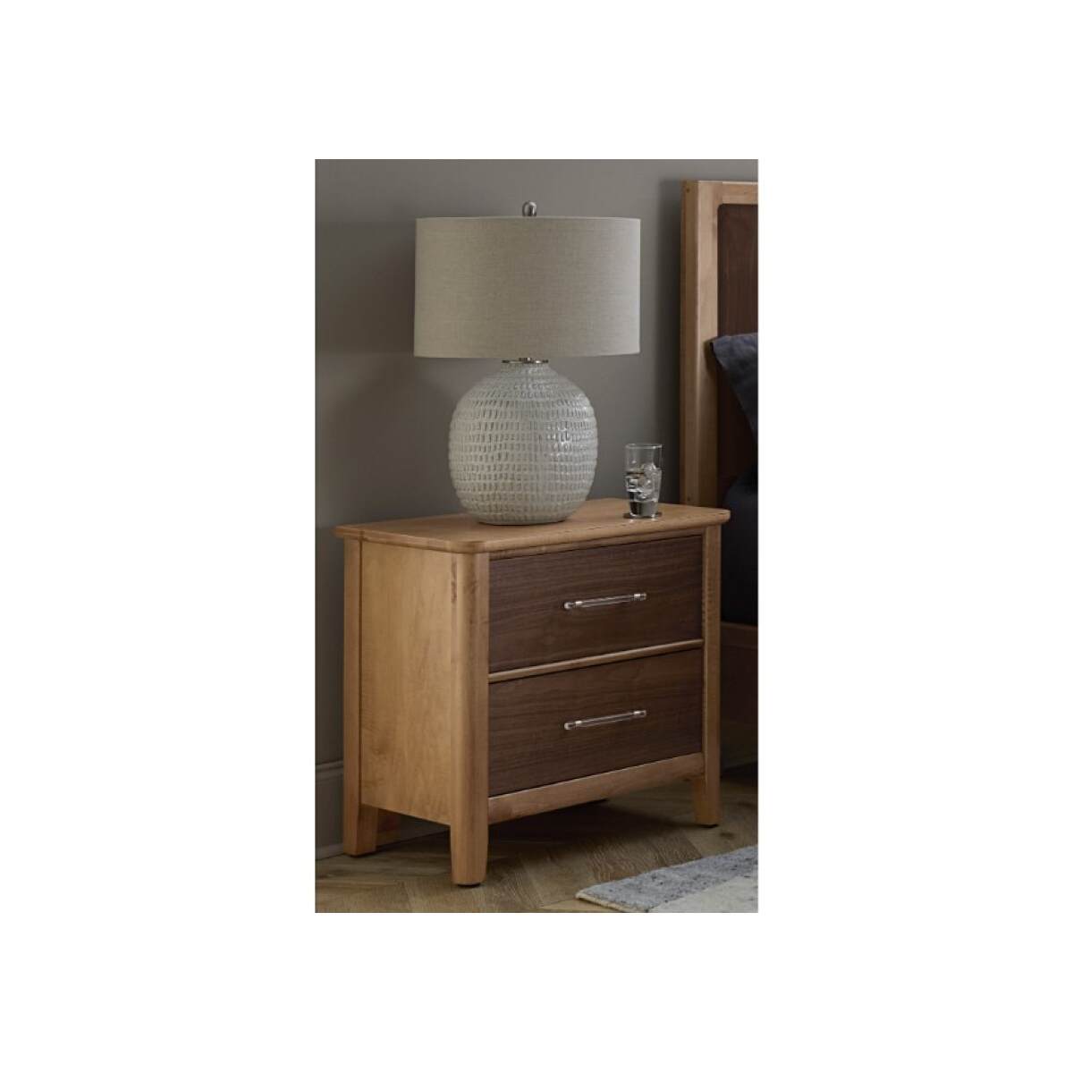 60034ad955d73257a9270740b346e019 Nordhaven Nightstand - 2 Drawer - 853-227 - Image 1