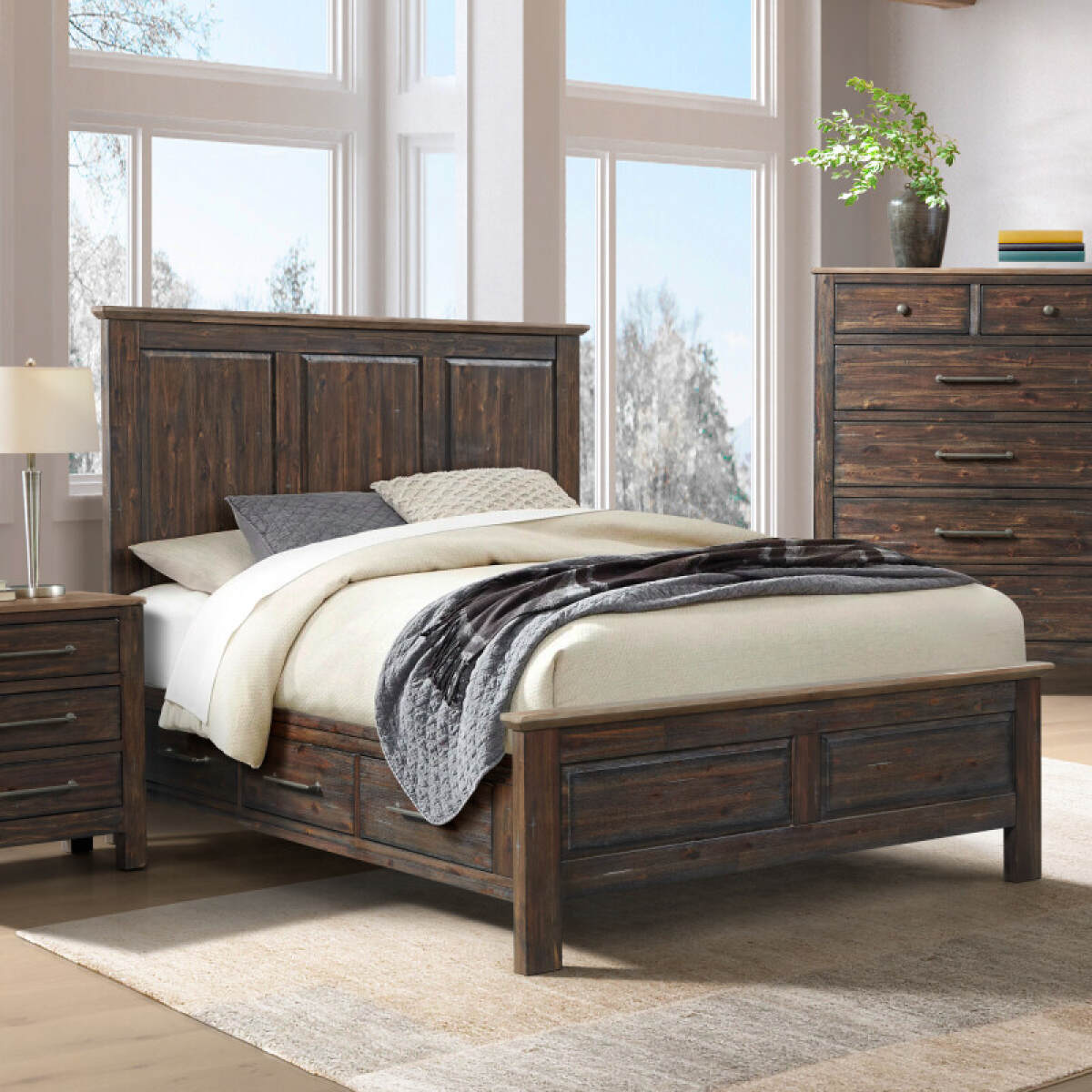 603286997e2ef5ecbb37a50c6d2c78d8 Transitions Queen Storage Bed - Image 1