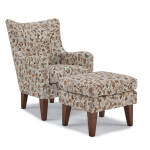 F70dw - Ottoman With Solid Wood, Tapered Legs - Dark Walnut - F70DW - Image 3