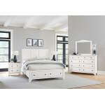 Cool Farmhouse Panel Bed W/ Storage Footboard - 804-557-050B-502-555; 804-667-066B-502-666 - Image 3