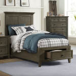 San Mateo Youth Twin Storage Bed | Gray