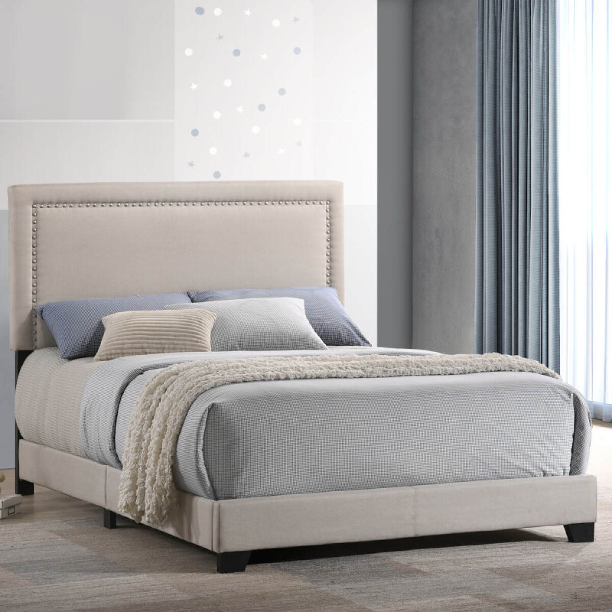 62f89f0df8627b0d451d83d954de3fb7 Zion Upholstered Full Bed - Image 1