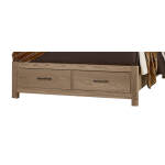 Lodge & Loft Floating Panel Bed With Footboard Storage - 842-557-050B-502-555; 842-667-066B-502-666 - Image 7