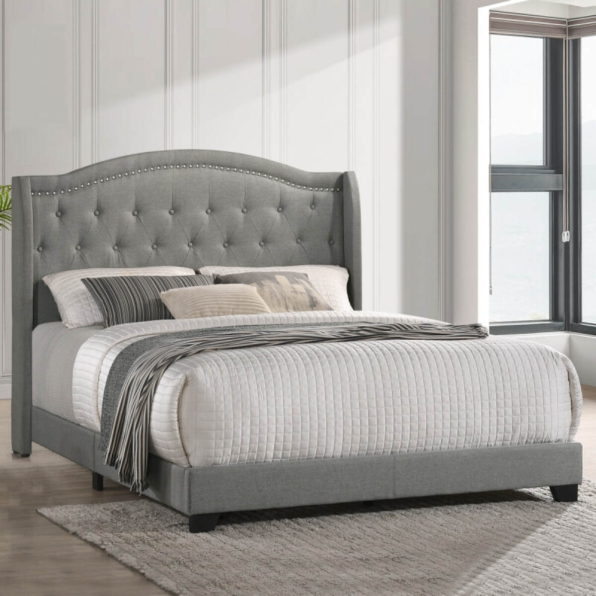 66a881c2d65829a243f811fdff665d30 Rhyan Upholstered Queen Bed - Image 1