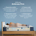 iComfortPro Ambrose 13" Latex Foam Firm Mattress Set -Queen - Image 3