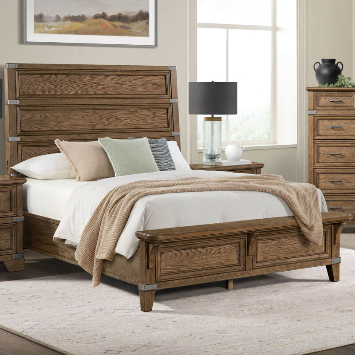 66f560191dbd073cce387801fc2ffccd Forge Queen Bed | Weathered Chestnut - Image 1