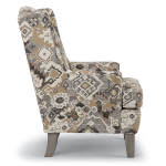 Andrea - Wing Back Chair - Espresso - 0170E - Image 10