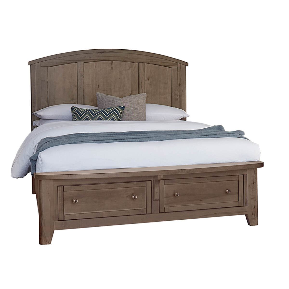 69f4078686996476703fa34b38528e6c Woodbridge Arch Bed With Storage Footboard - 820-557-050B-502-555; 820-667-066B-502-666 - Image 1