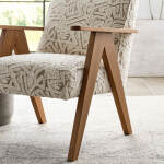 Bayden - Modern Sawhorse Accent Chair - Honey Birch - 3180HB - Image 13