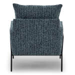 Morely - Modern Styled Chair - BLACK METAL - 1070BM - Image 5