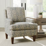Ennis - Transitionally Styled Accent Chair - Dark Walnut - 4040DW - Image 8
