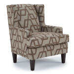 Sterling - Modern Wingback Chair - Dark Walnut - 2130DW - Image 7