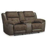 Florelle Glider Reclining Loveseat with Console