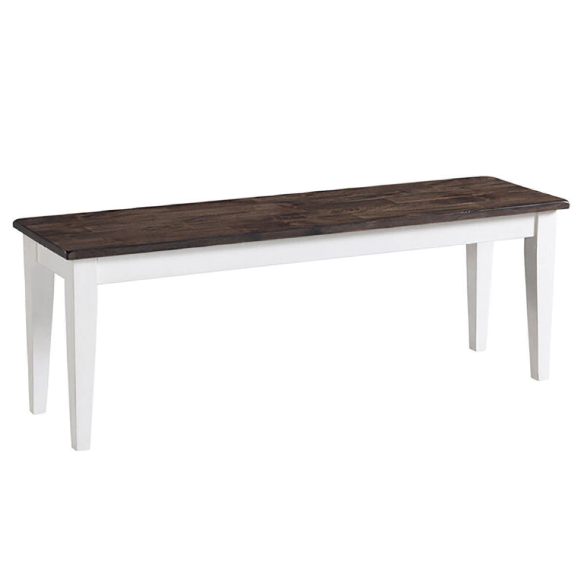 6ed1e6216bf0d9aa25bd6945c649ca58 Kona Dining Bench | Gray and White - Image 1