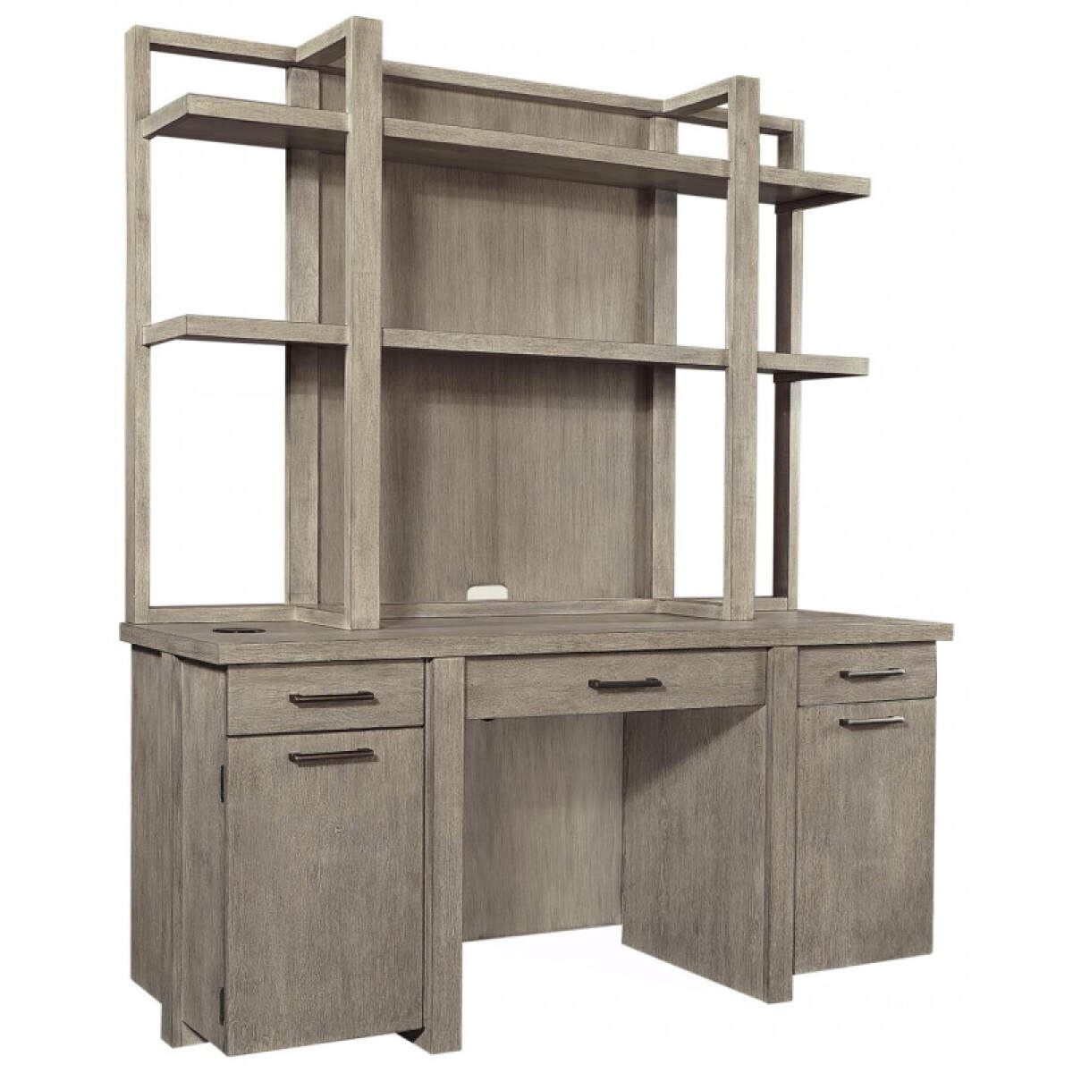 7082c2acfc9498d36f7192a5ed313a5b Platinum Credenza Hutch - Image 1
