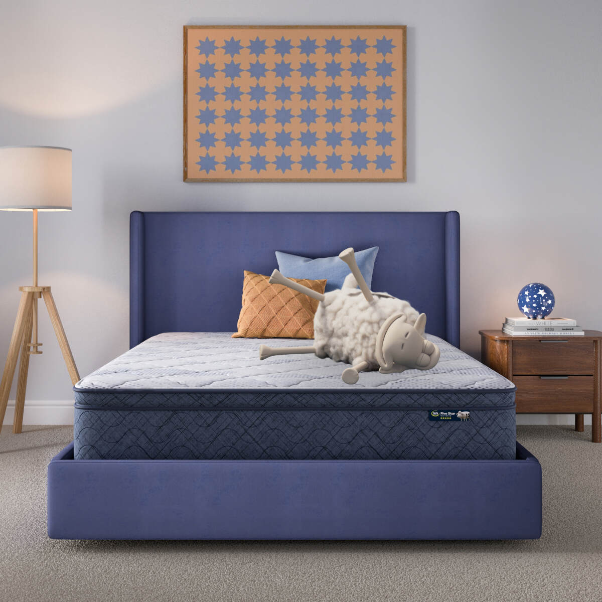 73f0e4cb24142fcf593cf1e379c94c09 Serta Perfect Day 12" Plush Pillow Top Mattress in a Box -Full - Image 1